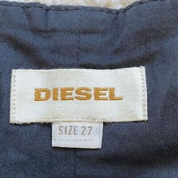 DIESEL Lamb Leather Mini Skirt Size 27 - Picture 5 of 12